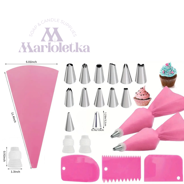 Силиконов пош с накрайници и аксесоари