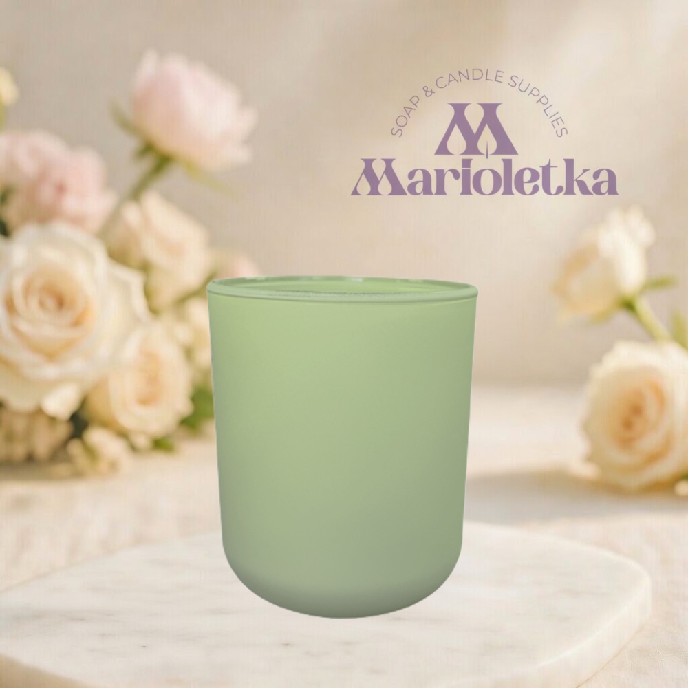 Стъклен контейнер за свещи серия К10 022 – 260 мл | Цвят Пепеляво сиво