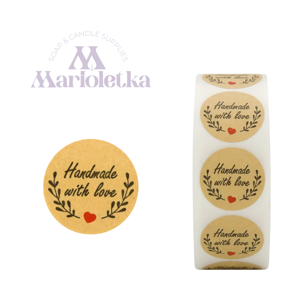 Етикет "Handmade with love" №4 на ролка