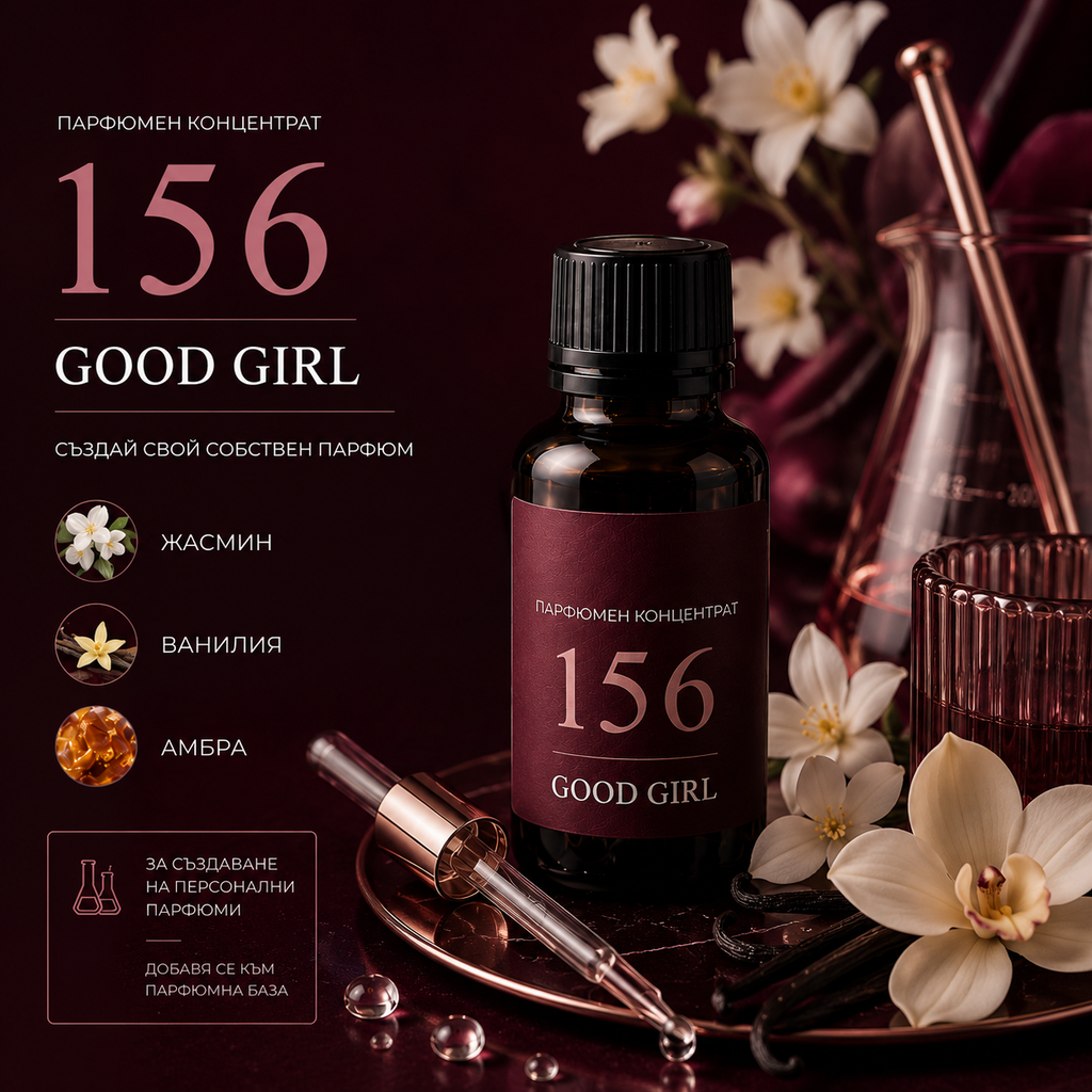 Парфюмен Концентрат 156 - Вдъхновен от: Carolina Herrera Good Girl -  Вечерен Флорален Профил