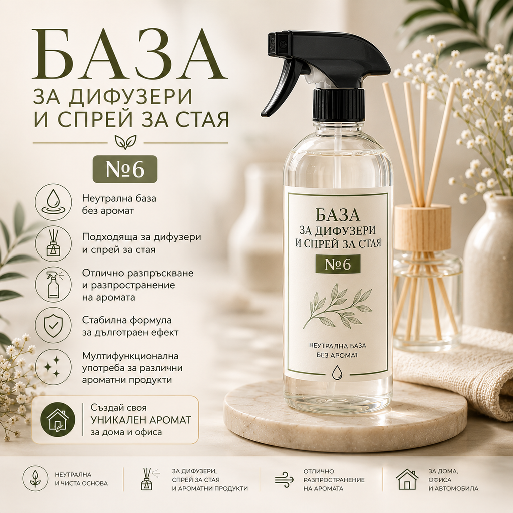 База №6 за дифузери спрей за стая