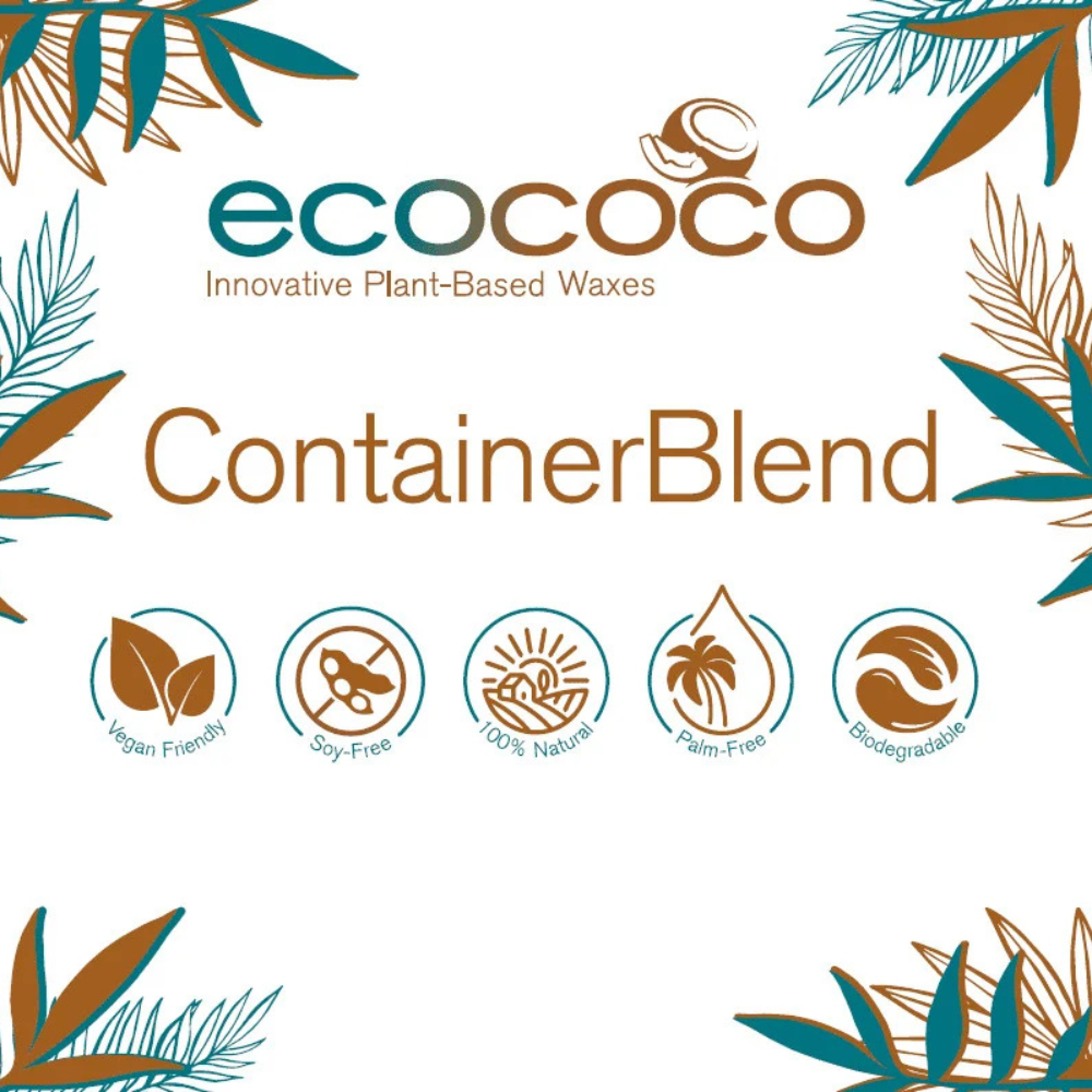 Кокосов восък за свещи в чаши и съдове EcoCoco Container